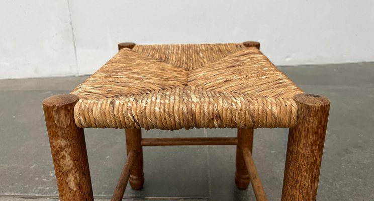 Mid-Century German Wooden Stool, 1960s-UAH-2036089