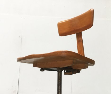 Mid-Century German Wooden Swivel Chair from Sedus-UAH-851084