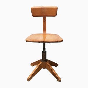 Mid-Century German Wooden Swivel Chair from Sedus-UAH-851084