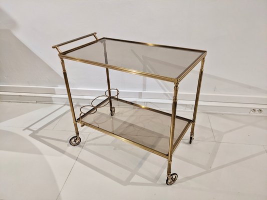 Mid-Century Gilded Brass Trolley-DLN-1088072