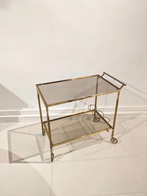 Mid-Century Gilded Brass Trolley-DLN-1088072