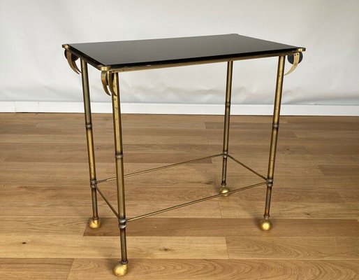 Mid-Century Gilt Tubular Table-QKG-1449951