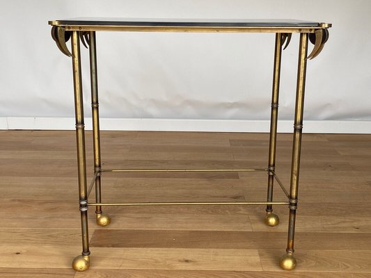 Mid-Century Gilt Tubular Table-QKG-1449951