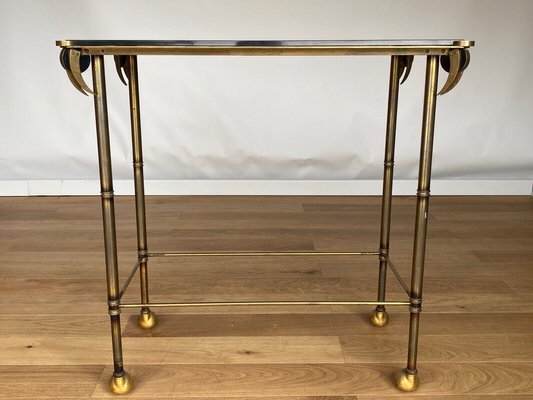 Mid-Century Gilt Tubular Table-QKG-1449951