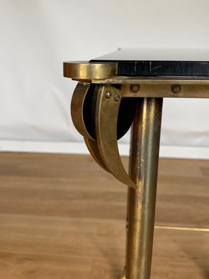 Mid-Century Gilt Tubular Table-QKG-1449951