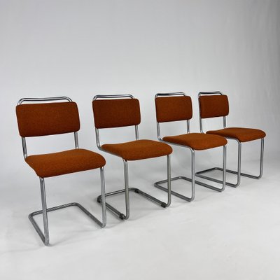 Mid-Century Gispen 101 Dining Chairs, 1940s, Set of 4-RMX-1792894