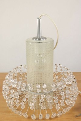 Mid-Century Glass Acrylic Glass Pendant Chandelier, 1960s-FUP-902360