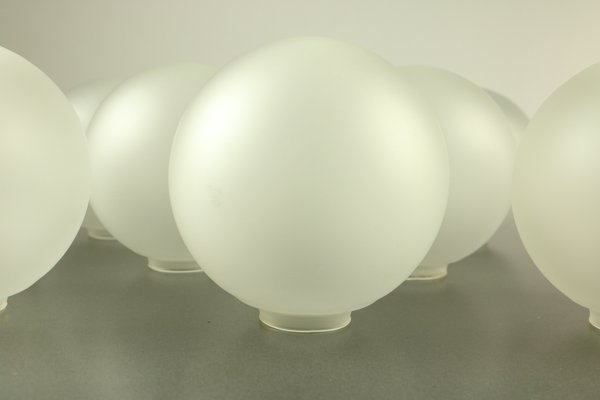 Mid-Century Glass Ball Sputnik Pendant Lamp, 1970s-FUP-691922