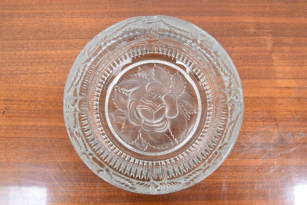 Mid-Century Glass Bohemia Cristal Ashtray, 1950s-TZ-1298732