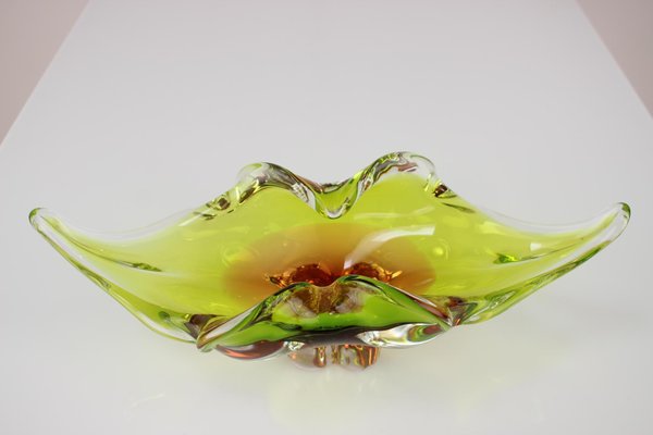 Mid-Century Glass Bowl by Josef Hospodka, 1960s-TZ-946218