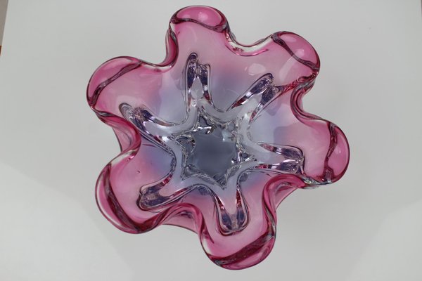 Mid-Century Glass Bowl by Josef Hospodka, 1960s-TZ-946219