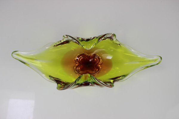 Mid-Century Glass Bowl by Josef Hospodka, 1960s-TZ-946218