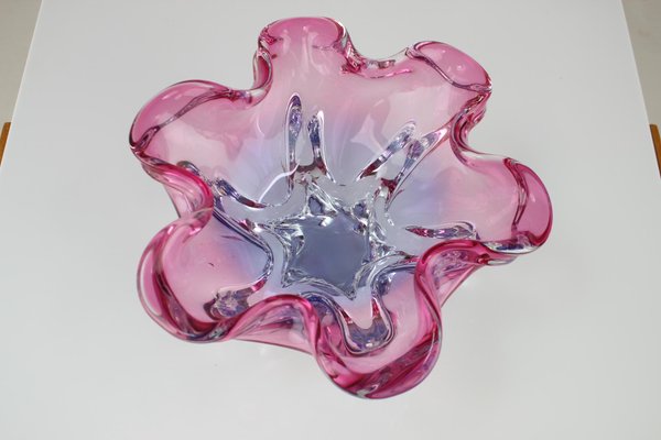 Mid-Century Glass Bowl by Josef Hospodka, 1960s-TZ-946219