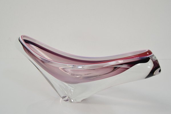 Mid-Century Glass Bowl by Josef Hospodka for Chribska, 1960s-TZ-1334988