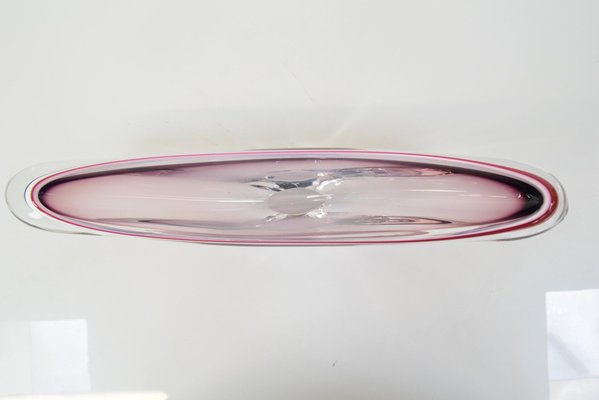 Mid-Century Glass Bowl by Josef Hospodka for Chribska, 1960s-TZ-1334988