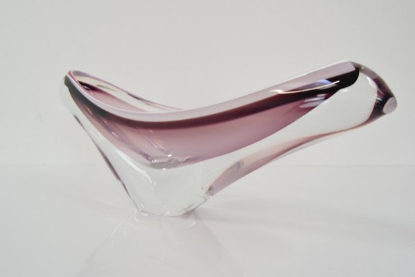 Mid-Century Glass Bowl by Josef Hospodka for Chribska, 1960s-TZ-1334988