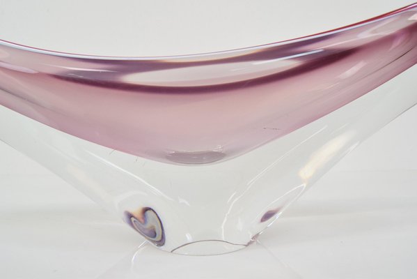 Mid-Century Glass Bowl by Josef Hospodka for Chribska, 1960s-TZ-1334988