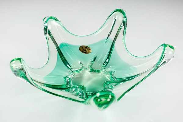 Mid-Century Glass Bowl by Josef Hospodka for Chribska-FUP-1062686