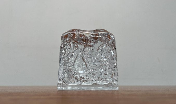 Mid-Century Glass Candleholder by Kurt Wokan for Ingrid Glas, Germany, 1960s-UAH-1823700