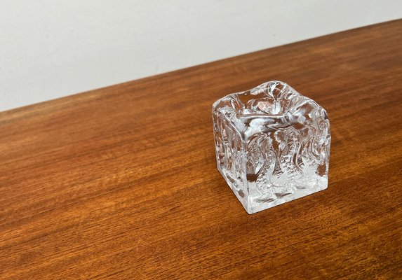 Mid-Century Glass Candleholder by Kurt Wokan for Ingrid Glas, Germany, 1960s-UAH-1823700