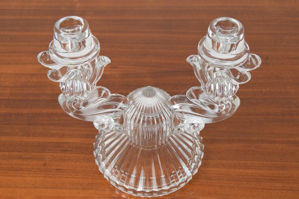 Mid-Century Glass Candlesticks Holder, 1960s-TZ-1342503