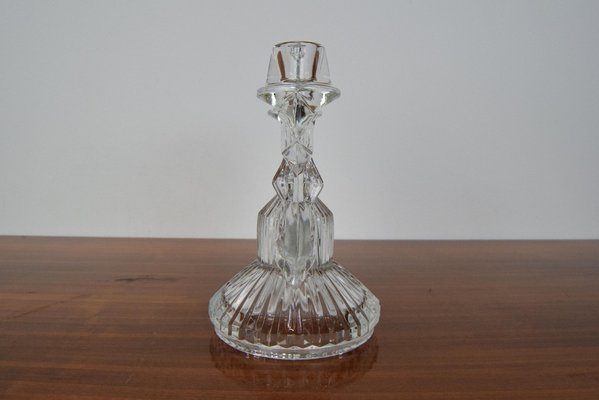 Mid-Century Glass Candlesticks Holder, 1960s-TZ-1342503