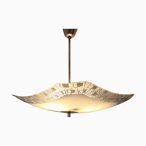 Mid-Century Glass Ceiling Lamp, 1960s-TZ-1344576