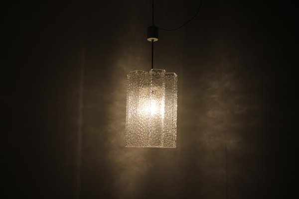 Mid-Century Glass Chandelier from Kamenicky Senov, 1970s-TZ-1431416