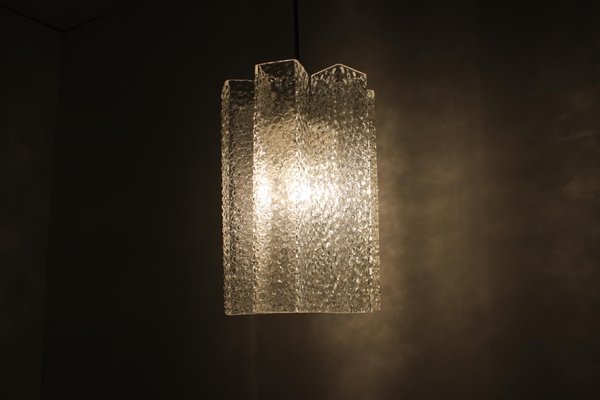 Mid-Century Glass Chandelier from Kamenicky Senov, 1970s-TZ-1431416