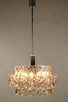 Mid-Century Glass Chandelier from Kinkeldey, 1960s-FUP-658891