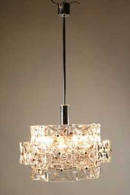 Mid-Century Glass Chandelier from Kinkeldy, 1960s-FUP-658896