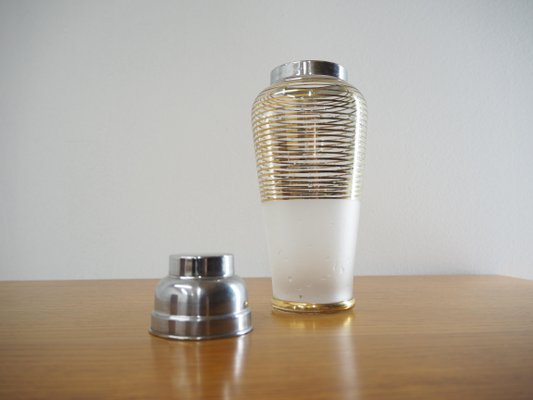 Mid-Century Glass Cocktail Shaker, Czechoslovakia, 1960s-TZ-778322