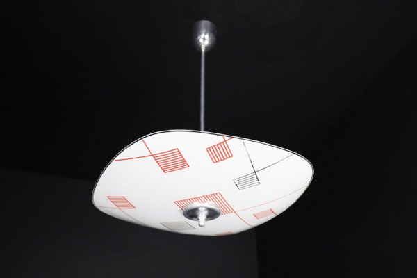 Mid-Century Glass Hanging Pendant, 1960s-TRW-1730585