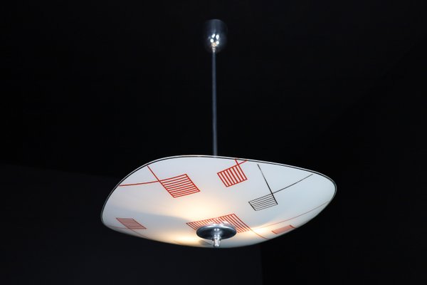 Mid-Century Glass Hanging Pendant, 1960s-TRW-1730585