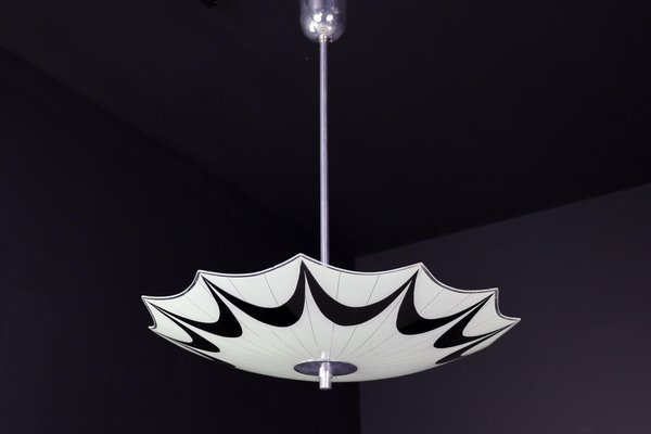 Mid-Century Glass Hanging Pendant Lamp, 1958-TRW-1725839