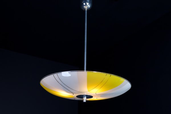 Mid-Century Glass Hanging Pendant Lamp, 1958-TRW-1725840