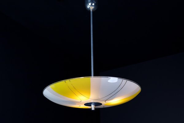 Mid-Century Glass Hanging Pendant Lamp, 1958-TRW-1725840