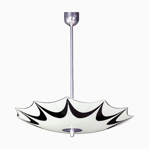 Mid-Century Glass Hanging Pendant Lamp, 1958-TRW-1725839