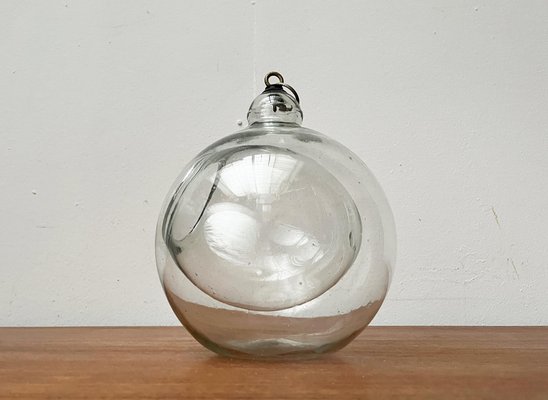 Mid-Century Glass Hanging Planter, 1960s-UAH-1771811