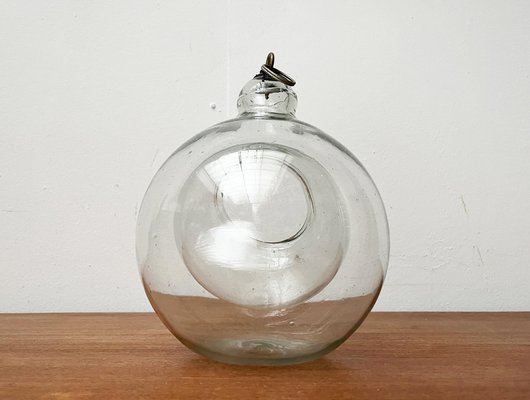 Mid-Century Glass Hanging Planter, 1960s-UAH-1771811