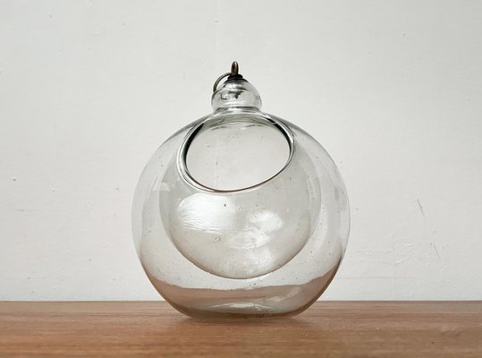 Mid-Century Glass Hanging Planter, 1960s-UAH-1771811