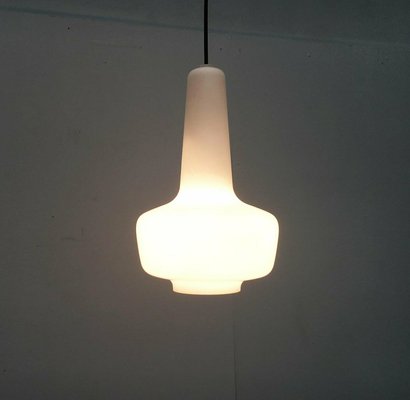 Mid-Century Glass Kreta Pendant Lamp by Jacob E. Bang for Fog & Mørup and Holmegaard, 1960s-UAH-2027943