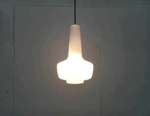 Mid-Century Glass Kreta Pendant Lamp by Jacob E. Bang for Fog & Mørup and Holmegaard, 1960s-UAH-2027943