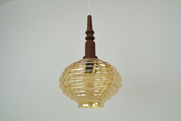 Mid-Century Glass Pendant, 1960s-TZ-1269897