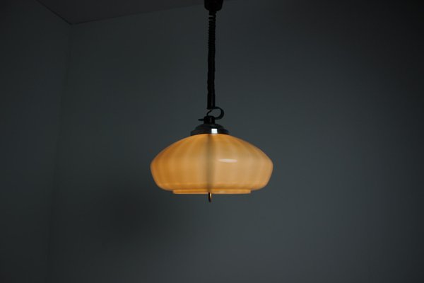 Mid-Century Glass Pendant, 1970s-TZ-862445