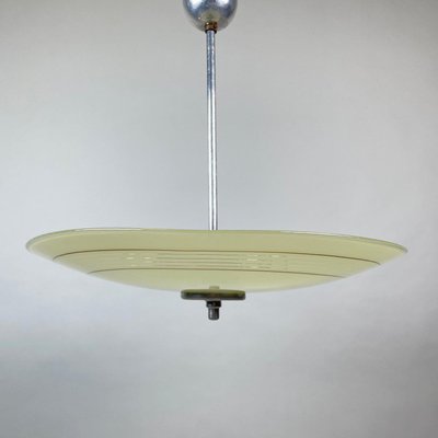 Mid-Century Glass Pendant from Napako, Czechoslovakia, 1960s-TZ-1028642