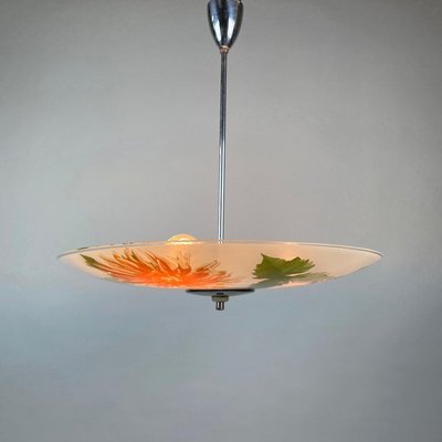 Mid-Century Glass Pendant from Zukov, Czechoslovakia, 1960s-TZ-1028648