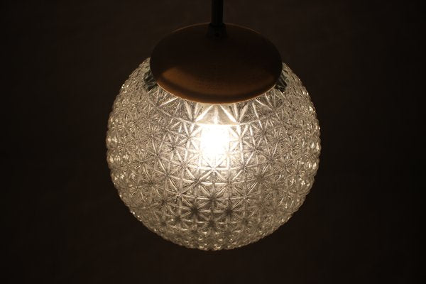 Mid-Century Glass Pendant Lamp, 1960s-TZ-581947