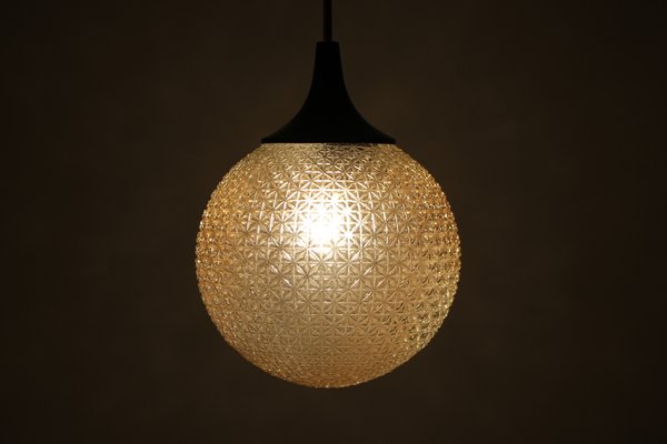 Mid-Century Glass Pendant Lamp, 1960s-TZ-581942