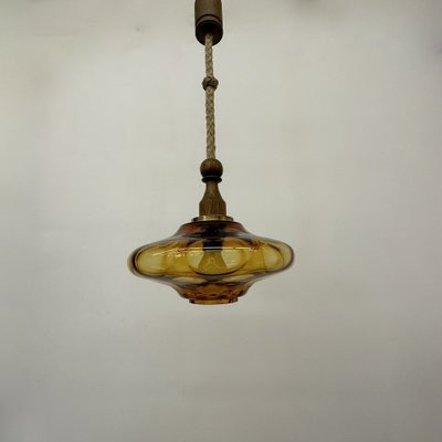 Mid-Century Glass Pendant Lamp, 1970s-BGP-1719576